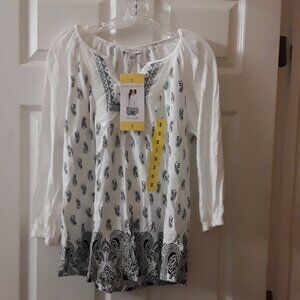 NWT Vintage America Miller Boho Blouse Size Small